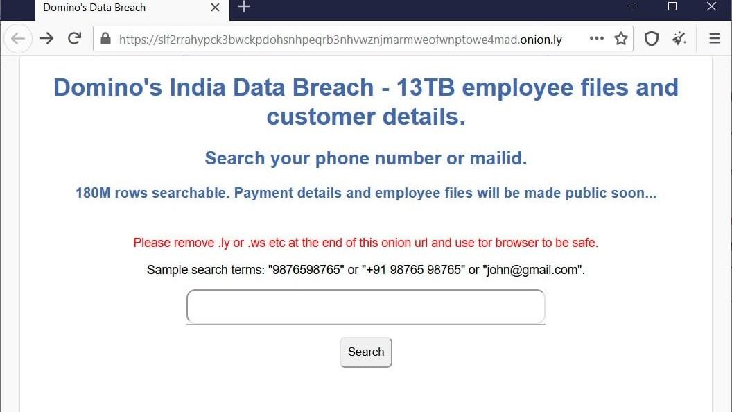 Your Pizza, Your Data, For Sale. The Domino's Breach and the Betrayal of 18 Crore Customers.